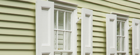Window shutters and siding